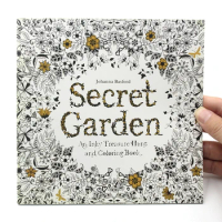 1PCS New 12 Pages Relieve Stress for Children Adult Painting Drawing Secret Garden English Edition Kill Time Coloring Book