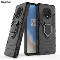 For Oneplus 7T Case Bumper Ring Holder Armor Protective Hard Back Cover For Oneplus 7T 11 12 Nord 3 Phone Case For Oneplus 11 7T