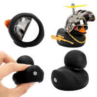 Rubber Yellow Duck Bike Bell Kids Bike Horn Squeeze Duck Bicycle Horns with Propeller Armed Duck Cycling Decoration Gifts Helmet