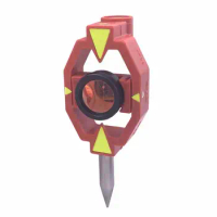 Brand new Mini Prism for Swiss style Total Station Surveying constant + 17.5mm Offset with tip point