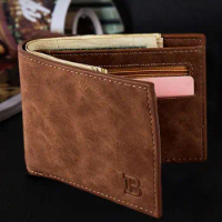 High Quality Luxury Mens Small Thin Soft Leather Wallet With Zipped Coin Pocket RFID Short Slim Male Purses Credit Card Holder