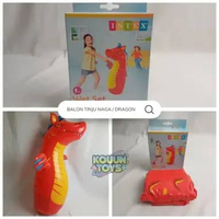 Balon Tinju Tiup Samsak Anak Kid Bop Bags Intex Binatang Lumba Naga Dinosaurus Dragon Animal Wrestle