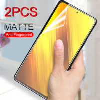 2pcs Hydrogel Matte Film For Xiaomi Poco X3 NFC x3 pro X 3 3Pro pocophone x3 Frosted Soft Protective Screen Protector Not Glass
