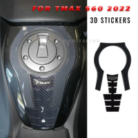 For yamaha tmax 560 2022 Tunnel boss protection Sticker 3D Tank pad Stickers Oil Gas Protector Cover Decoration