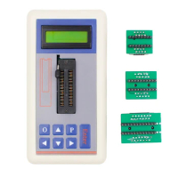 Integrated Circuit IC Tester Meter Maintenance Tester w/LCD Digital Display PNP NPN Transistor Automatic Detector