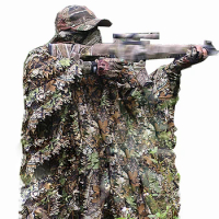 Sniper Jungle Invisibility Cloak 3D Camouflage Hunting Airsoft Gear Men Women Kid Tactical Ghillie Suits Birdwatching Clothes