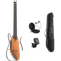 Donner HUSH X Portable Headless Mute Smart Electric Guitar, HUSH I Silent Mini Travel Guitar Quiet Practice,Prices not tax