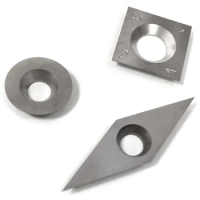 3Pcs Tungsten Carbide Inserts Cutter Set For Wood Turning Working Lathe Tool Machine Tools &amp; Accessories