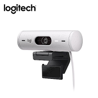 羅技 logitech BRIO 500 網路攝影機 視訊鏡頭 視訊攝影機-珍珠白