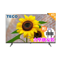 【TECO 東元】43吋FHD低藍光液晶顯示器+壁掛安裝(TL43A10TRE福利品)