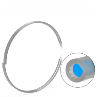 Tiub PTFE berbentuk bintang lembut, diameter luar (OD) 4 mm, untuk DIY, serasi dengan Bambu Lab P1/X