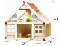 【晴晴百寶盒】預購 我的小別墅 木製DIY房屋模型 別墅城堡屋辦家家酒 親子互動 益智遊戲玩具 禮物禮品 CP值高 P067