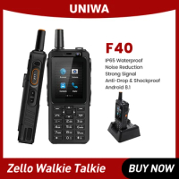 UNIWA F40 Walkie Talkie Mobile Phone 2.4" IP65 Waterproof Touch screen Zello 1GB+8GB Smartphone LTE Quad Core Cellphone