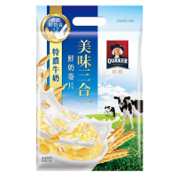 桂格 美味三合一麥片 特濃牛奶280g【康鄰超市】