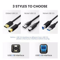 Kabel Printer Scanner Usb 2.0 3.0 Male to Usb Type B Male High Quality