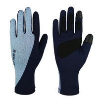 【WELL FIT】UVFIT 3D長版個性防曬手套-藍色