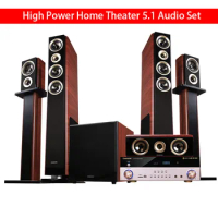 1200W High-power 5.1 Amplifier DTS HD 5.1 Home Theater Audio Set Home Living Room TV Wireless Surround Combination Speaker
