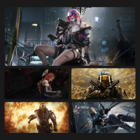Delta Action Mouse Pad Extra Large Gaming Mouse Pad for E-sports Computer Desk Mat Keyboard Mat Mous