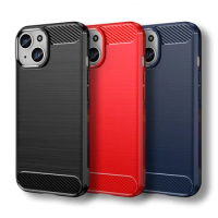 For iPhone 15 Case iPhone 11 12 13 14 15 Cover Carbon Fiber Shockproof Silicone Bumper For Apple iPhone 11 12 13 14 15 Pro Max