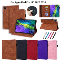 2020 New Smart Folio 3D Flower Embossed case for iPad Pro 11 case 2020 Classic PU Leather Funda for iPad Pro 11 2020 2018 Case