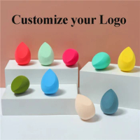 Custom Logo Makeup Blender Sponge Makeup Cosmetic Puff Powder Smooth Cosmetic Beauty Accessories Maquillage Label