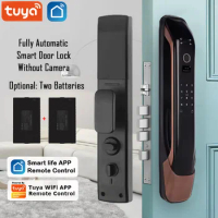 Tuya APP Control Fully Automatic Smart Door Lock Electronic DIgital Door Lock Fingerprint Password Smart Door Lock