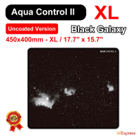 450 "X 400" X 4Mm XL Aqua Control 2 Black Galaxy Valorant FPS Gaming Mouse Pads With Durable Stitche