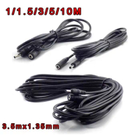 3.5mmx1.35mm Male to Female 5V 2A DC Power Cable Extension Cord Adapter Connector for CCTV Camera Led Light Strip 1/1.5/3/5/10M