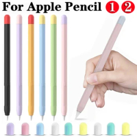 Soft Silicone Pen Cover Protector For Apple Pencil 1st 2nd Generation Touchscreen Stylus Pen 2 1 Anti Slip Protective Case Cover