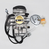 New Carburetor carb fuel filter set for UTV ATV Hisun 400cc HS400 Kawasaki KFX400 Yamaha YFM350 YFM400 YFM450 Carb
