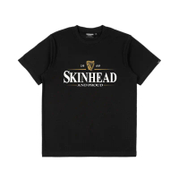 Kaos Band SKINHEAD and Proud 1969 Black Heavy weight cotton 24s NYAMAN IEBUT PRIA WANITA