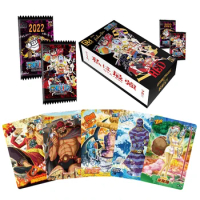 The New Japanese ONE PIECE Anime Collection Game Multi-layer Seamless Thick Cards Booster Box Collectibles Battle Child Gift Toy
