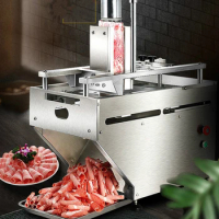 High Speed Electric Industrial Automatic Meat Cutter, Frozen Beef And Pork Slicer