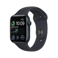 Apple Watch SE2 (GPS) 40mm 午夜色鋁金屬錶殼；午夜色運動型錶帶