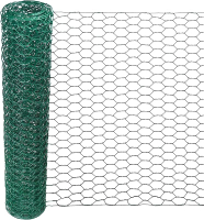 Chicken Wire for Floral Arrangement - 0.6 Inch Hexagonal Green Floral Chicken Wire Mesh PVC Coated C