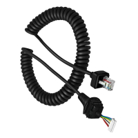 Kabel mikrofon HM-152 8-pin untuk ICOM IC-2300H, IC-2800H, IC-2725E, IC-2825E, IC-V8000, IC-7000, IC