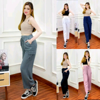 Paket Usaha ziezie kulot cargo pants celana fashion wanita terbaru sangat nyaman Remaja Dewasa Karet