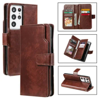 For Samsung Galaxy S23 S22 S21 24 5G Flip Case Wallet Book Capa Samsung S24 Ultra 23 FE S20 S10 22 Plus S 9 Note 20 Leather Etui
