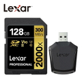Lexar雷克沙 Professional 2000x SDXC UHS-II V90 128GB 記憶卡 (GOLD系列)