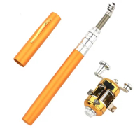 1X Ultra Short Pocket Rods Steelhead Fishing Rods Small Micro Mini Fishing Rods 1m 1.4m 1.6 Drum Reel Ice Fishing