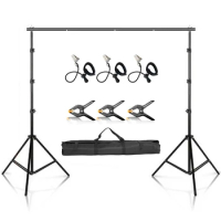 Photography Photo Studio Shooting Backdrop Support Stand Adjustable Backgrounds System Kit Stands For Green Screen Chroma Key