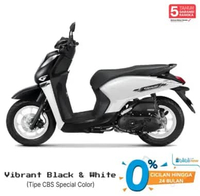 Honda GENIO CBS Sepeda Motor Black White Bandung