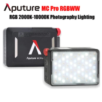 Aputure MC Pro RGBWW IP65 Waterproof LED Video Light 2000K-10000K Attraction Diffuser Photography Lighting for Vlog Photo Studio
