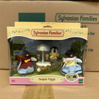 Genuine Sylvanian Families forest blind bag doll clothes Villa capsule toy furniture Pingu