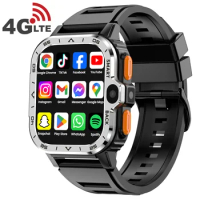 VALDUS 2024 New 4G Sim Card Android Smartwatch GPS WIFI S8 Ultra S9 Dual Video Camera Women Men Fashion hombre PGD Smart Watch