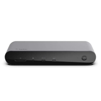 Thunderbolt 4 Dock ความเร็ว 40Gbps เพิ่มพอร์ตเชื่อมต่อได้อีก 12 พอร์ต ต่อจอ 4K ได้สูงสุด 3 จอ* สีเทา