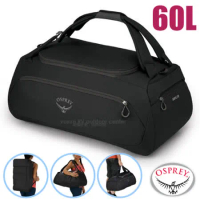 【OSPREY】Daylite Duffel 60L 超輕三用式旅行裝備袋背包(可後背/肩背/手提)耐磨布料/黑 Q