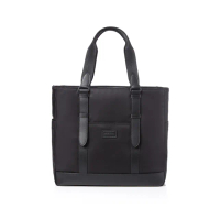 【Samsonite RED】ROTHES 商務休閒肩輕量背提兩用大容量筆電托特包/肩背包/側背包/公事包/電腦包14吋(黑)