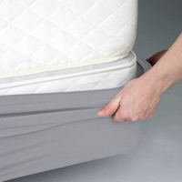 High Elasticity Solid Color Quality Thickened Extra Deep Base Wrap Bed Skirt - Wrap Around 4 Sides E