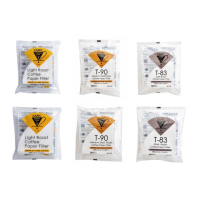 【CAFEC日本三洋】V02 淺中深焙專用濾紙 3包入 2-4人份(100入V60 淺中深各1)